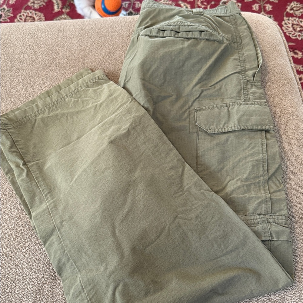 Columbia Men’s PFG Omni Shade UPF 30+ Convertible‎ Green Zip Off Pants M (NH)